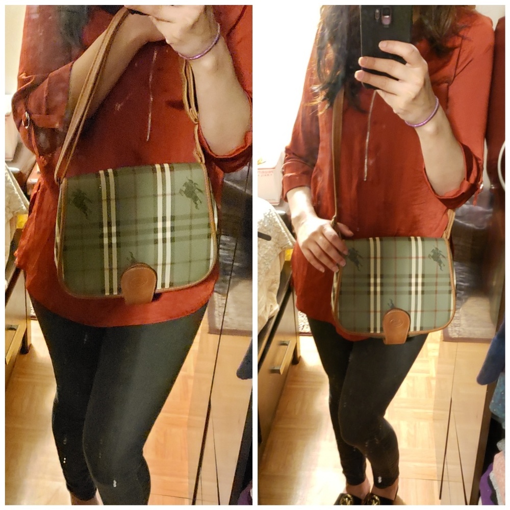 Burberrys vintage olive nova check crossbody - Picture 6 of 7